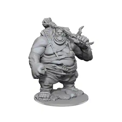 Front. NECA - D&D Nolzurs Marvelous Unpainted Miniatures | Hill Giant - Grey.