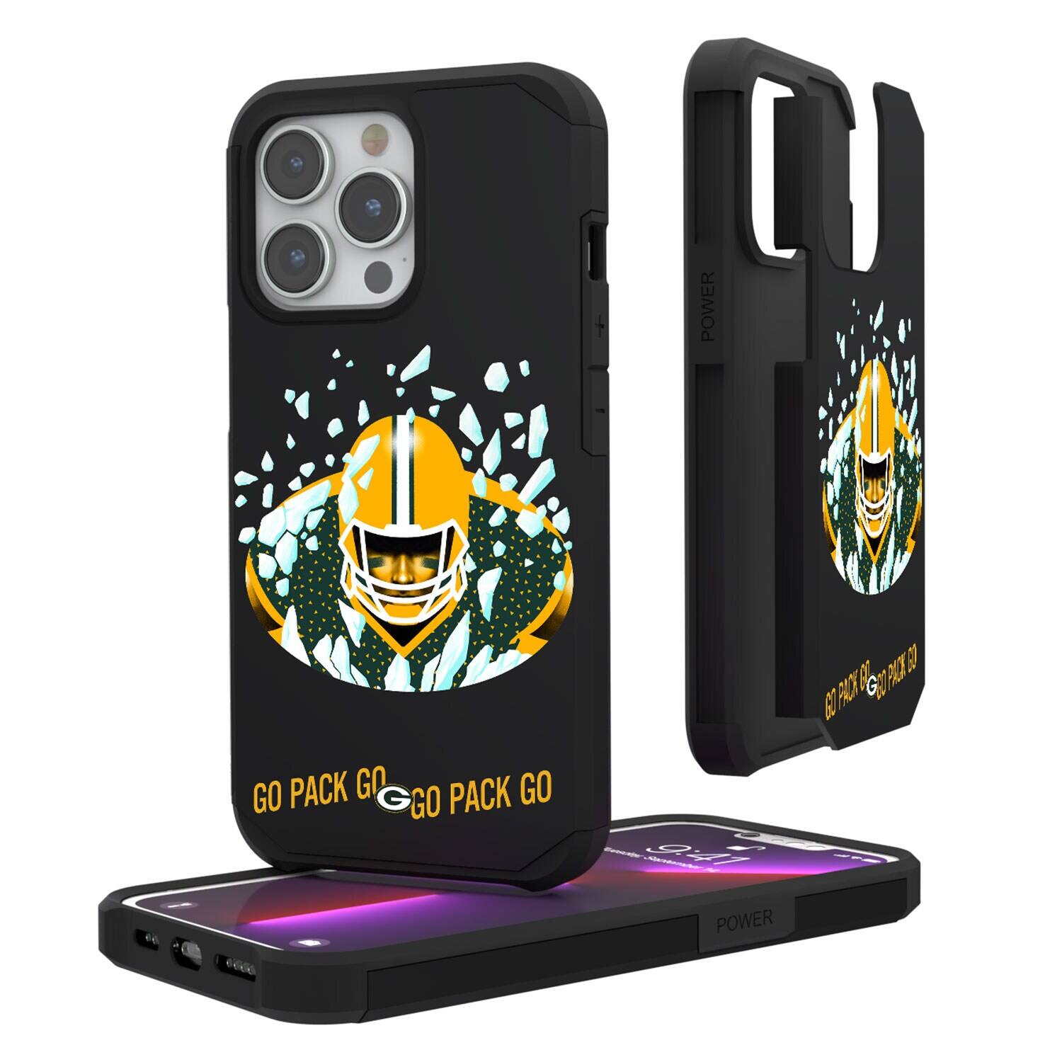 Keyscaper - NFL - Green Bay Packers iPhone Rugged Case - 14 Pro - Black price history on PriceWatchPro