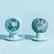 Angle. Woozoo - Woozoo Oscillating Air Circulator Fan with Remote - 5 Speed Desk Fan with Timer - 353 ft² Area Coverage - Blue.