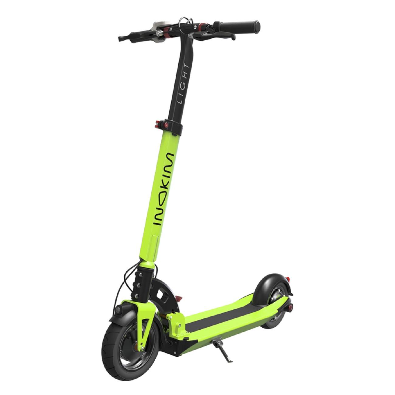 Front. INOKIM - Light2 Hero Scooter w/20 miles Max Operating  Range & 21 mph Max Speed - Green.