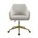 Angle. Linon Home Décor - Swanson Swivel Office Chair - Off-White.