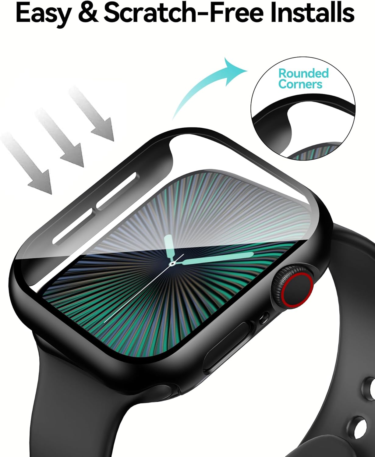 Easy & Scratch-Free Installs  
Rounded Corners