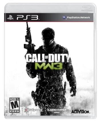 PS3
PlayStation.Network
CALL OF DUTY MW3
MATURE 17+
M ESRB
Sledgehammer Games
Activision - M (Mature 17+)