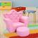 Alt View 8. Costway - Costway Pink Kids Sofa Armrest Chair Couch Children Toddler Birthday Gift with Ottoman Pink - Pink.