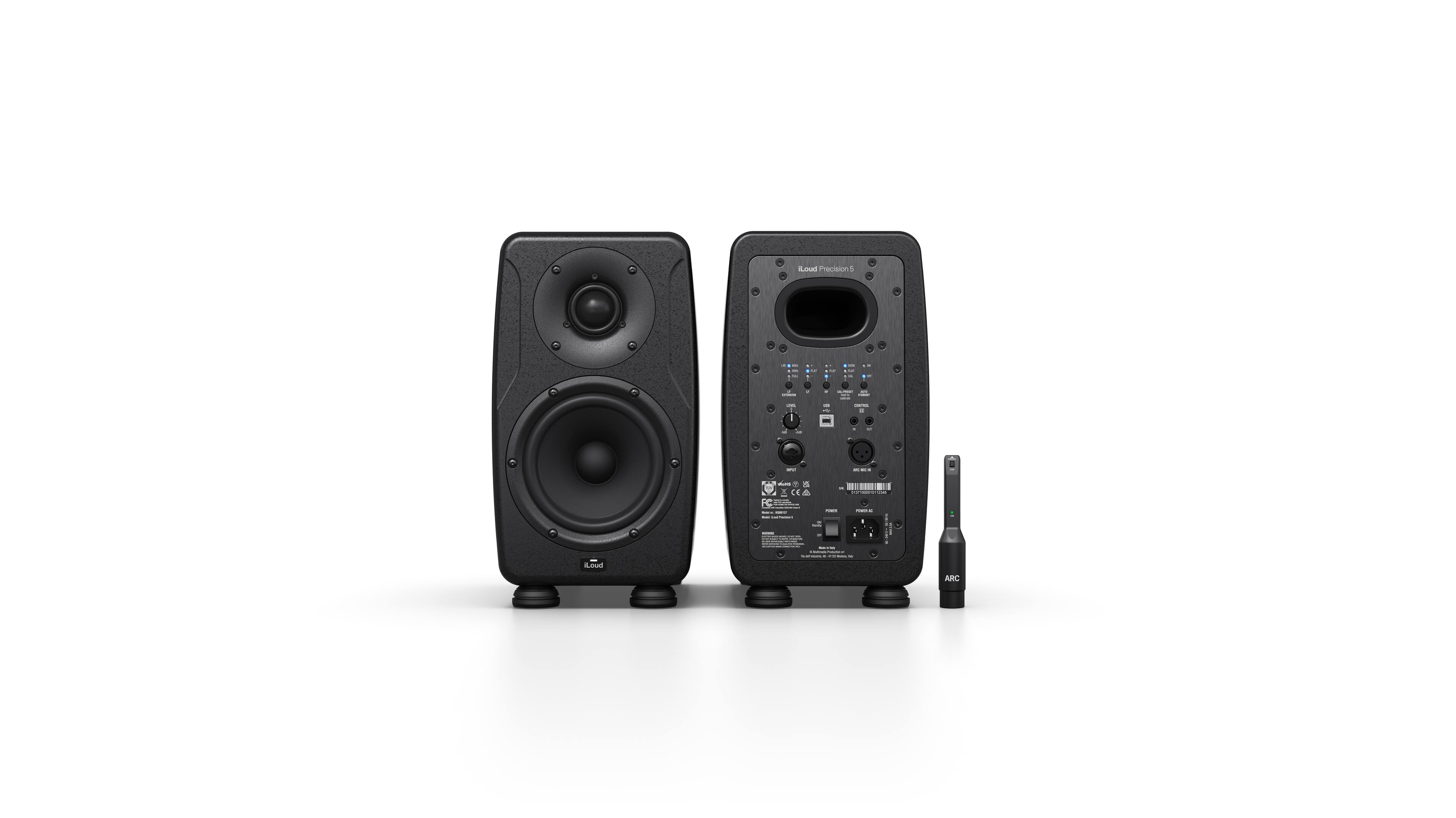 Alt View 12. IK Multimedia - iLoud Precision 5 Studio Monitor - Black.