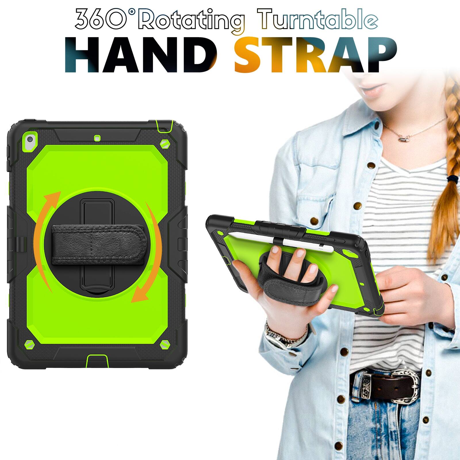 360° Rotating Turntable HAND STRAP