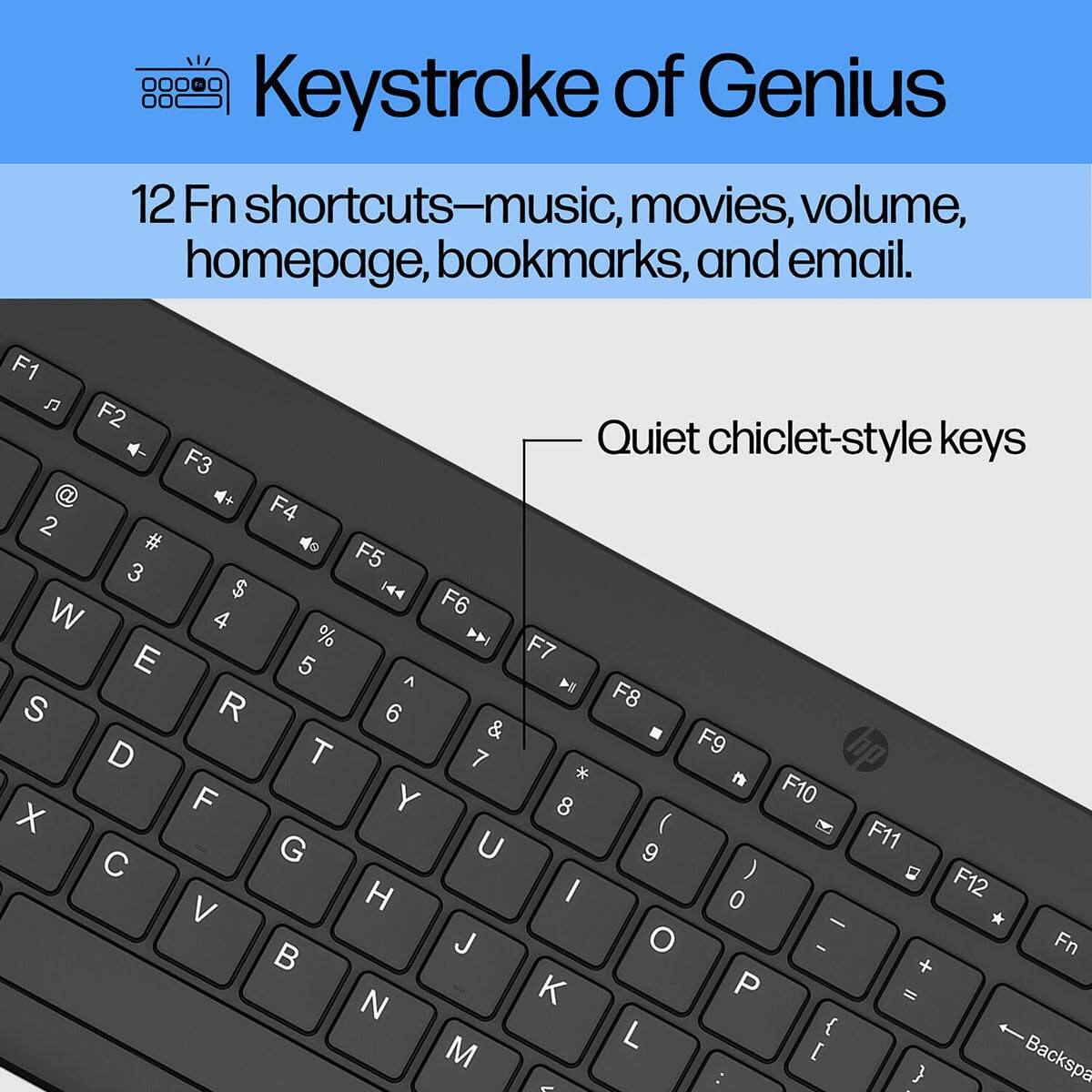 Keystroke of Genius

12 Fn shortcuts—music, movies, volume, homepage, bookmarks, and email.

Quiet chiclet-style keys