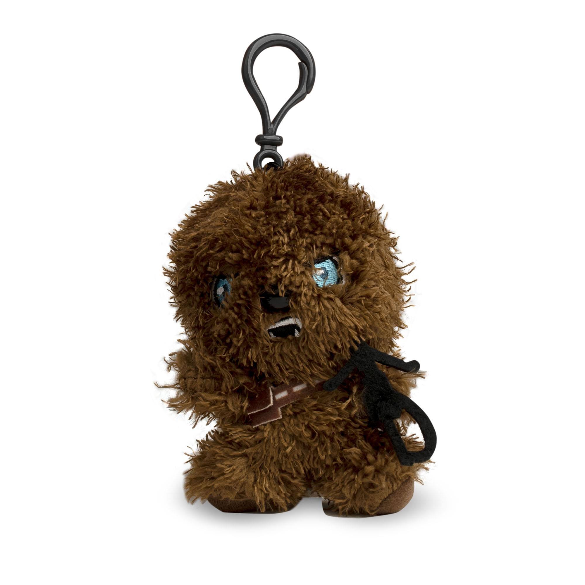 Front. Seven20 - Star Wars 4.5 Inch Heroez Plush Keychain | Chewbacca - Brown.