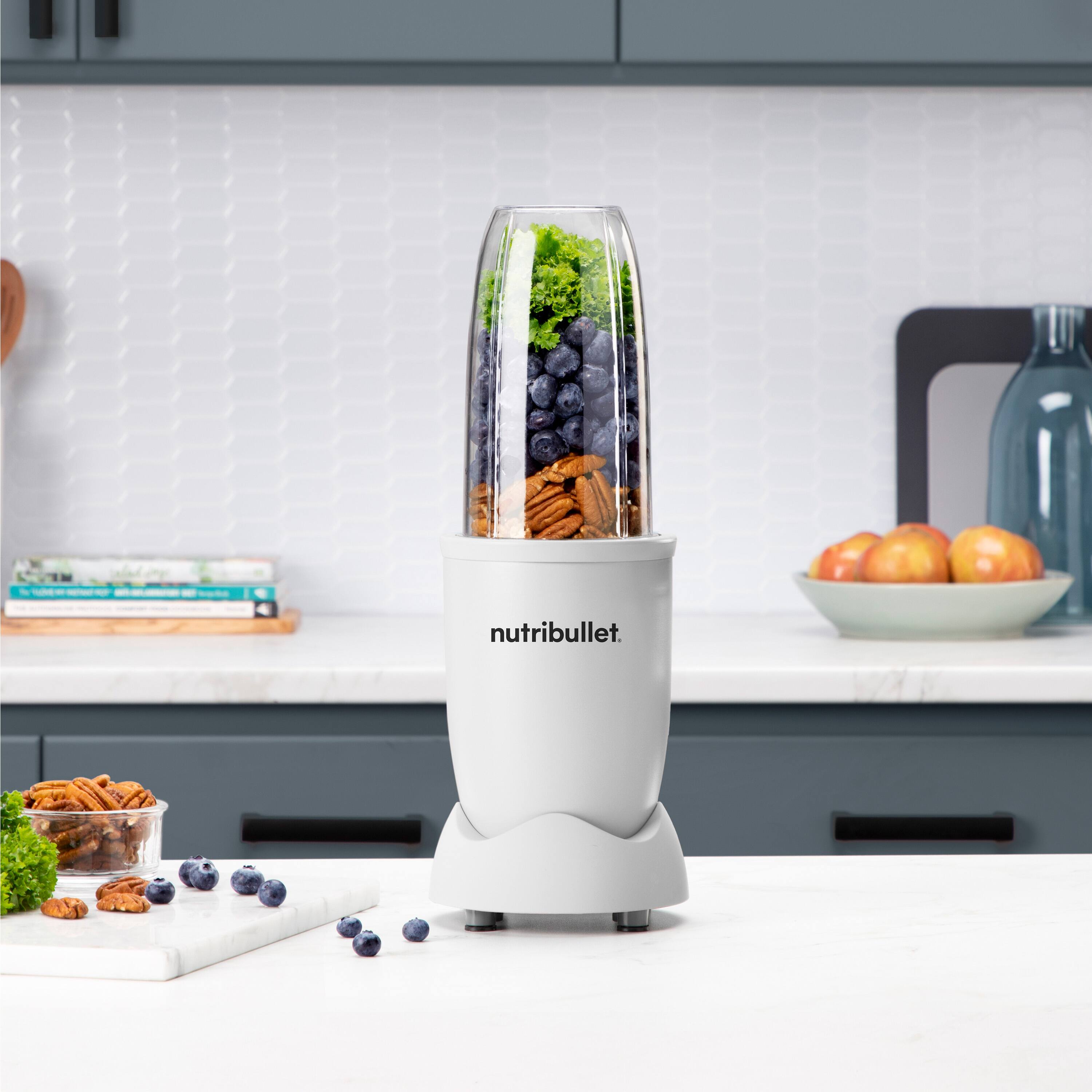 Back. NutriBullet - Pro 900W Single-Serve Blender - White.