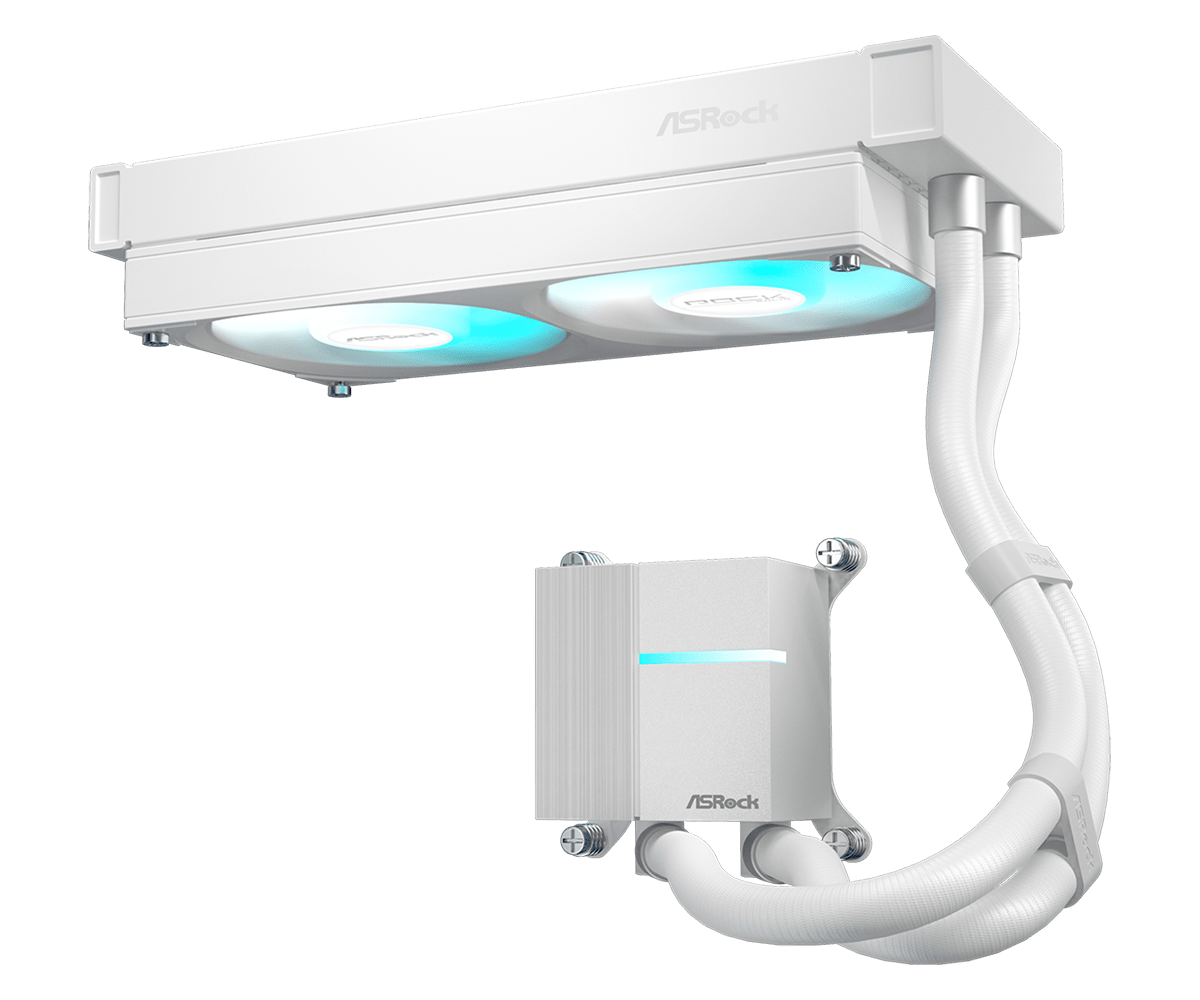 ASRock ROCK 240 ARGB 240mm AIO Liquid CPU Cooler White - Best Buy