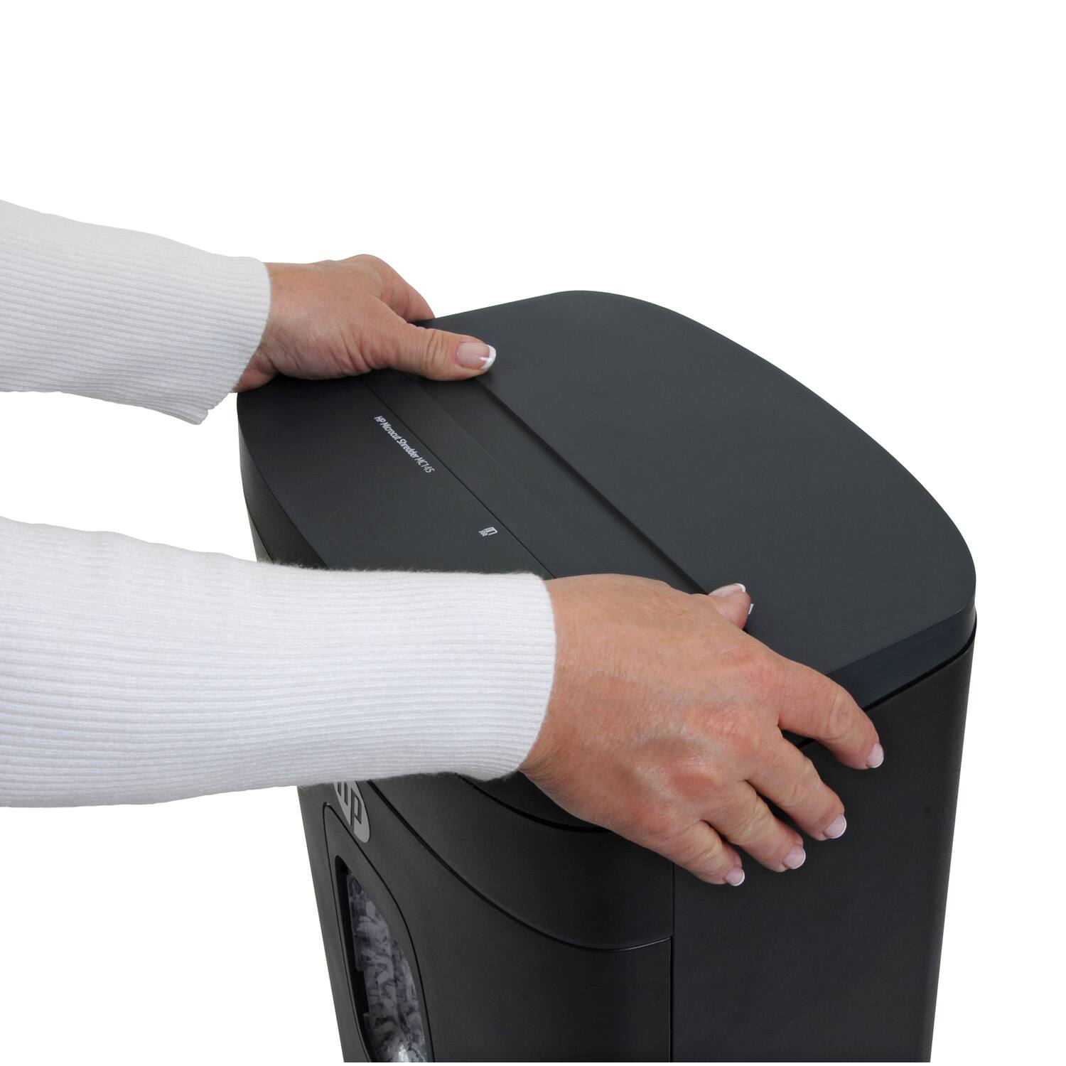 Alt View 19. HP - 14-Sheet Microcut Paper Shredder.