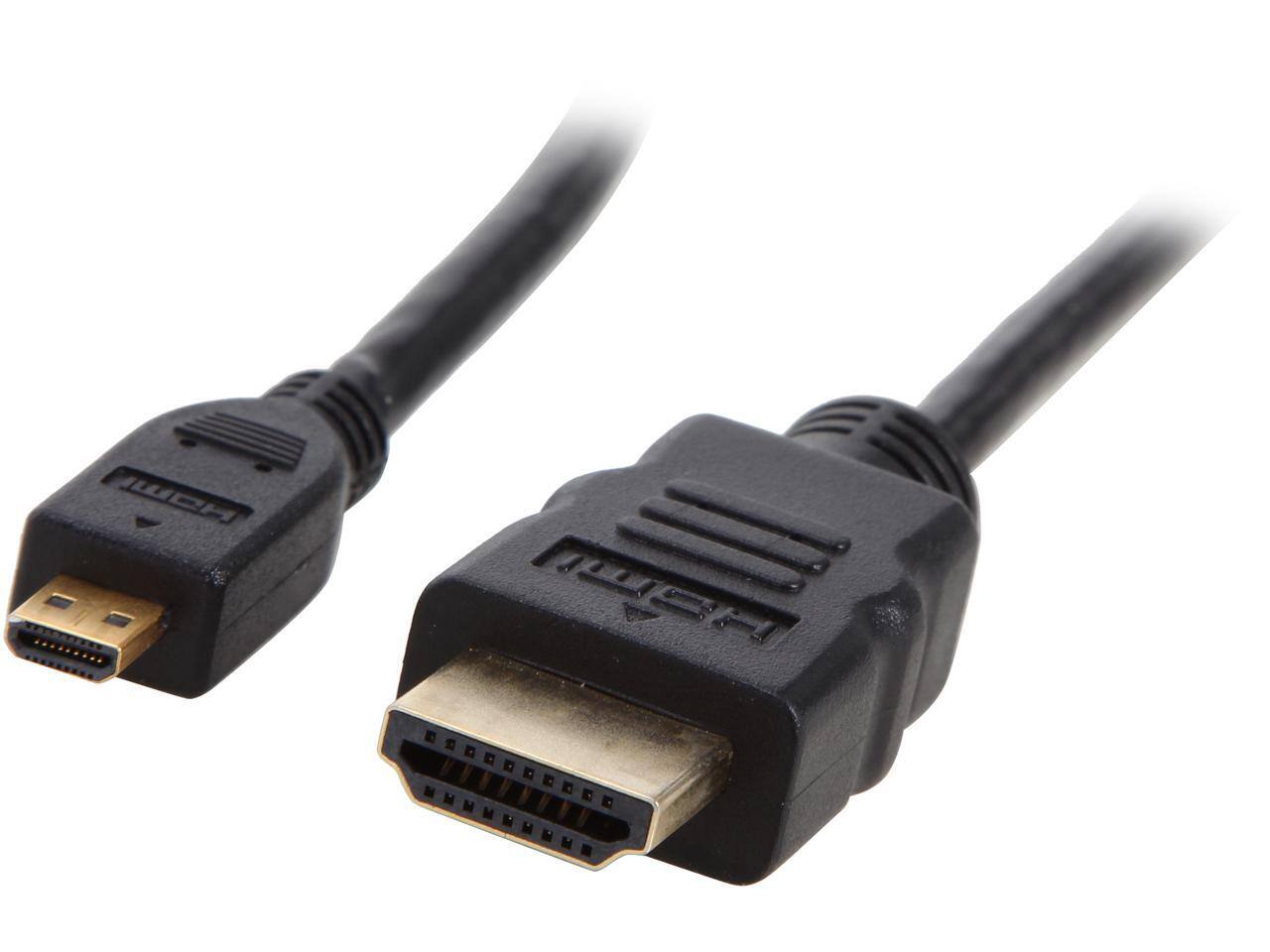 Front. StarTech.com - StarTech.com HDMIADMM3 3 ft. Black High Speed HDMI® Cable with Ethernet Male to Male.