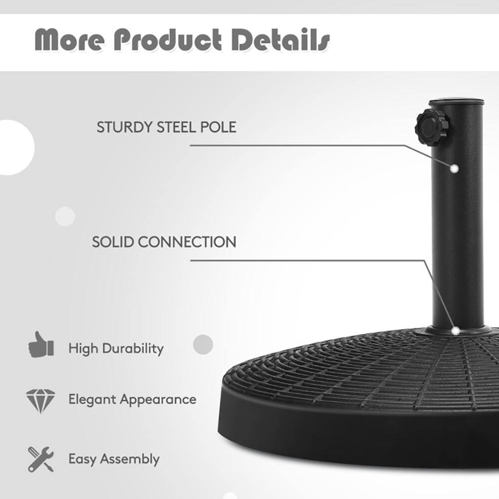 More Product Details

- STURDY STEEL POLE
- SOLID CONNECTION

- High Durability
- Elegant Appearance
- Easy Assembly