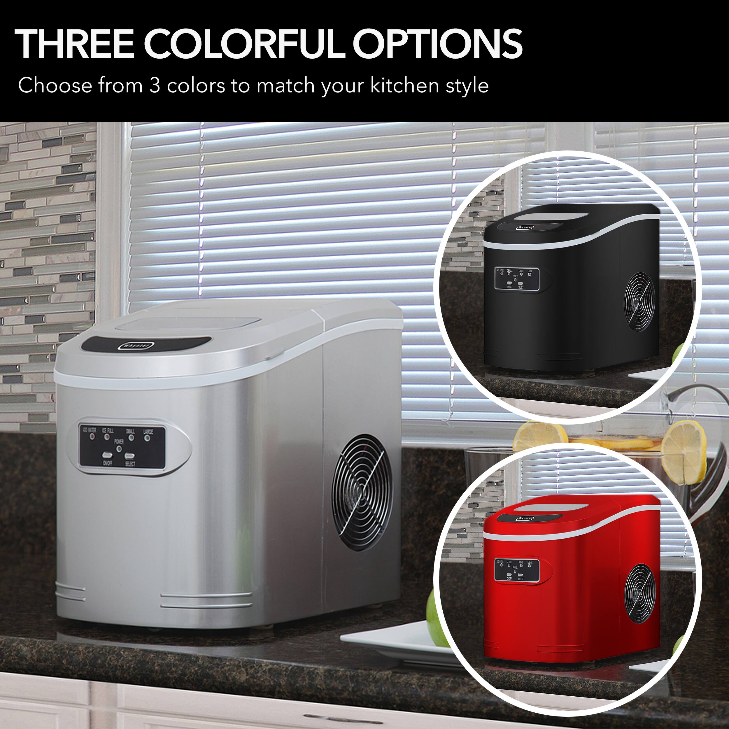 Alt View 12. Whynter - 27-Lb. Compact Portable Icemaker - Metallic Silver.