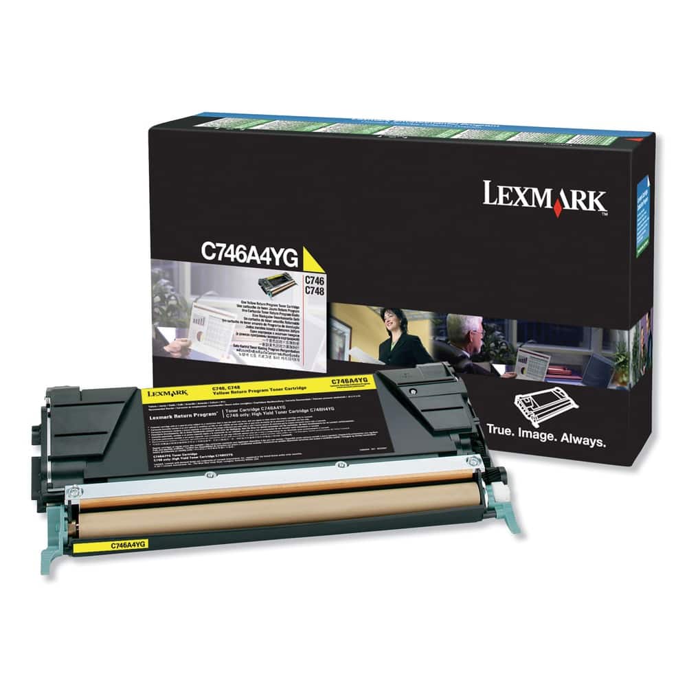 Lexmark - C746A4YG Return Program TAA Compliant 7000 Page-Yield Toner - Yellow