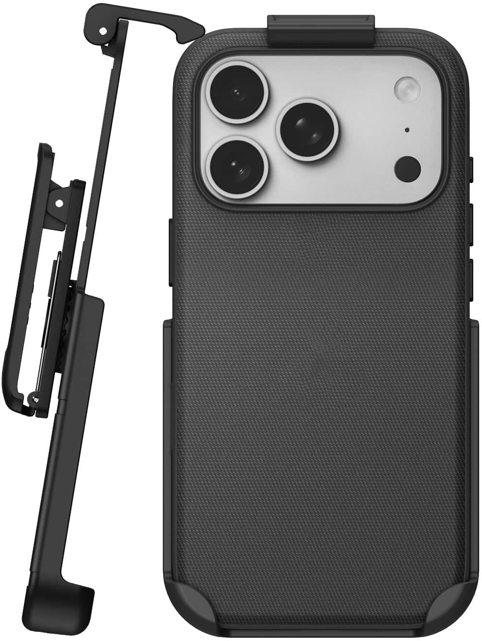 Nakedcellphone - Woven Combo for iPhone 17 Pro Case - Compatible with MagSafe - with Rotating Belt Clip Holster Holder - Black price history on PriceWatchPro