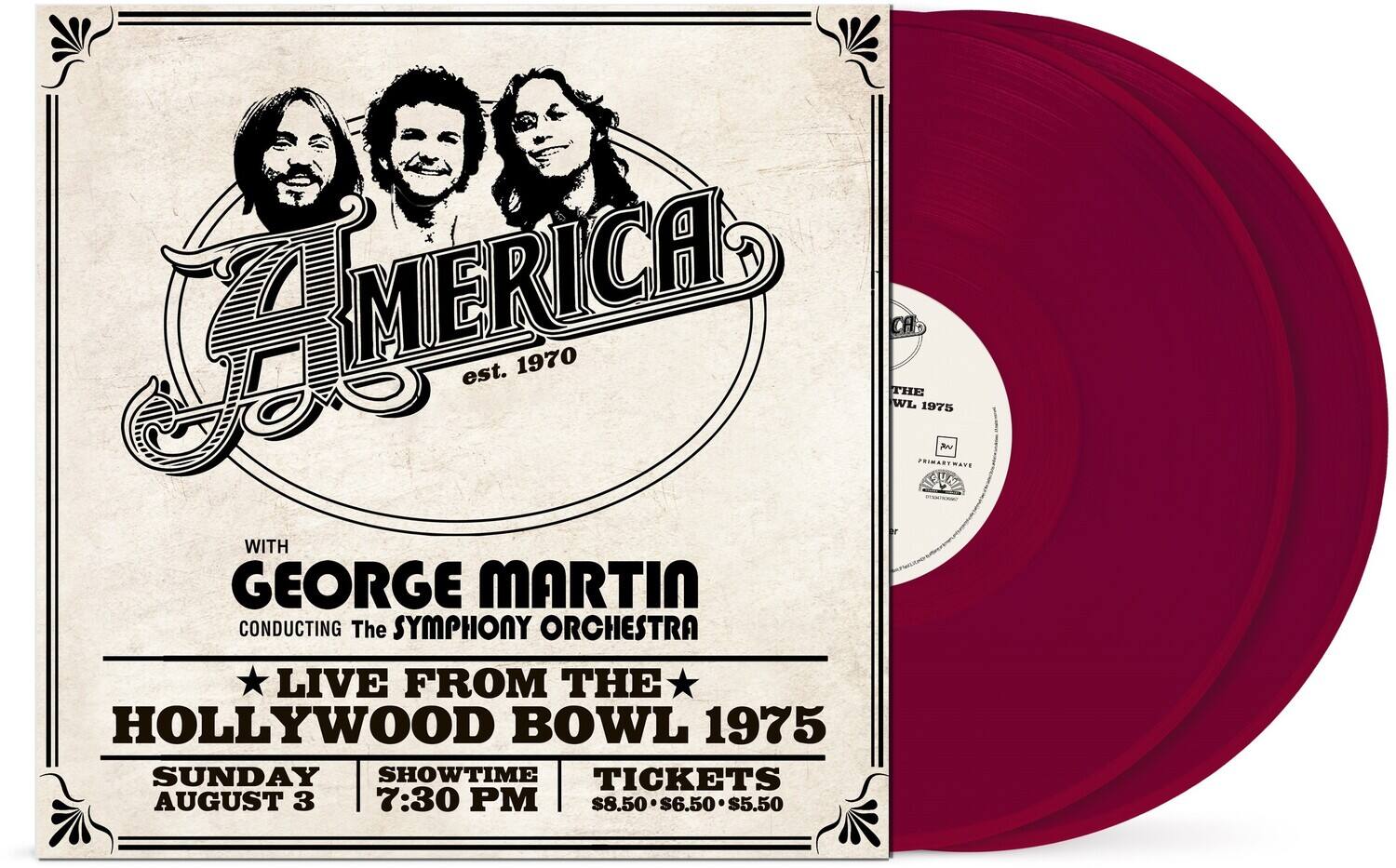 America - America: Live At The Hollywood Bowl 1975   - VINYL LP
