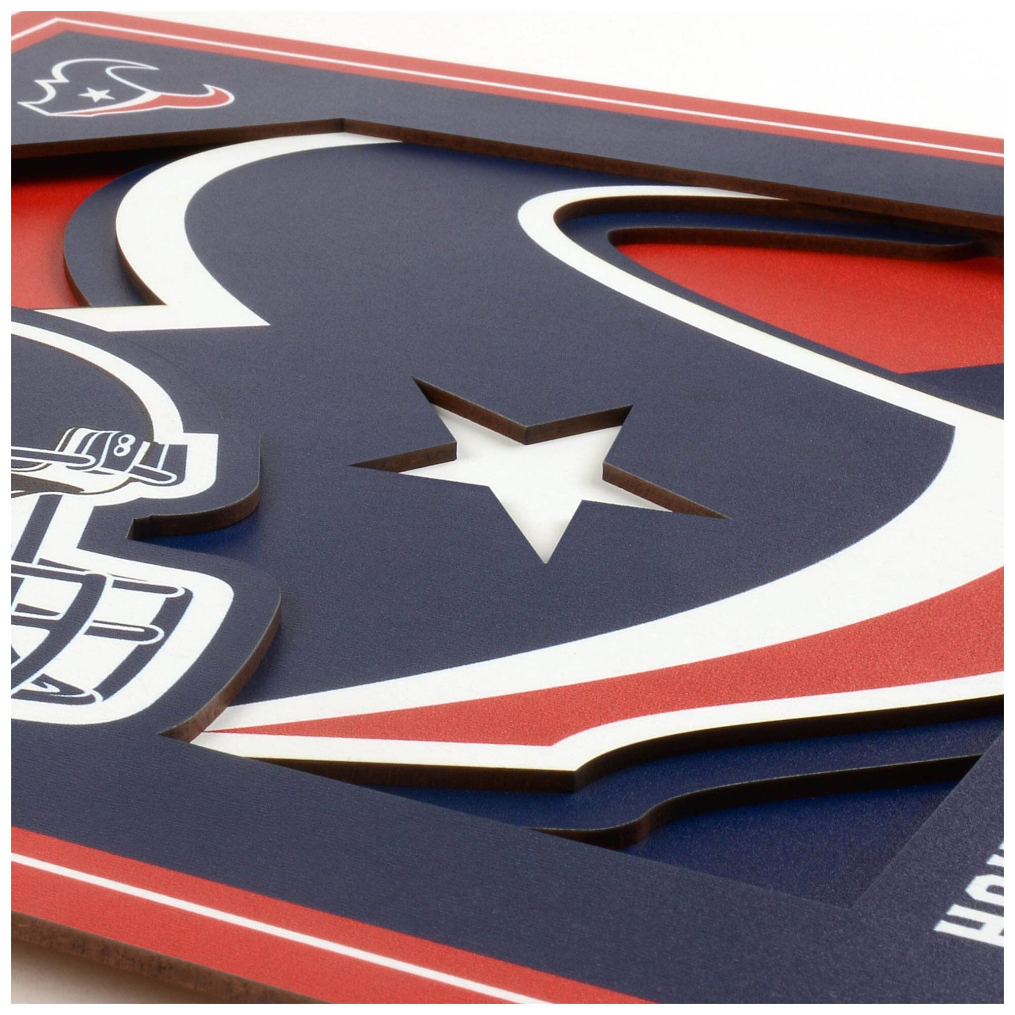 Alt View 1. YouTheFan - 12'' x 12'' 3D Logo Wall Art - Multicolor.