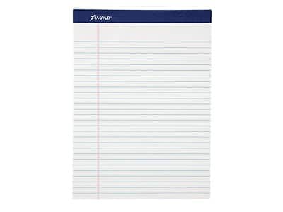 Photos - Office Paper eVidence Ampad -  Notepad, 8.5" x 11.75", Wide Ruled, 50 Sheets/Pad, 12 Pads - White 20-170 