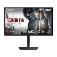 GIGABYTE - MO32U 32" QD OLED UHD 165Hz FreeSync Premium Pro Gaming Monitor with HDR (HDMI, DisplayPort, Type C) - Black - Front_Zoom