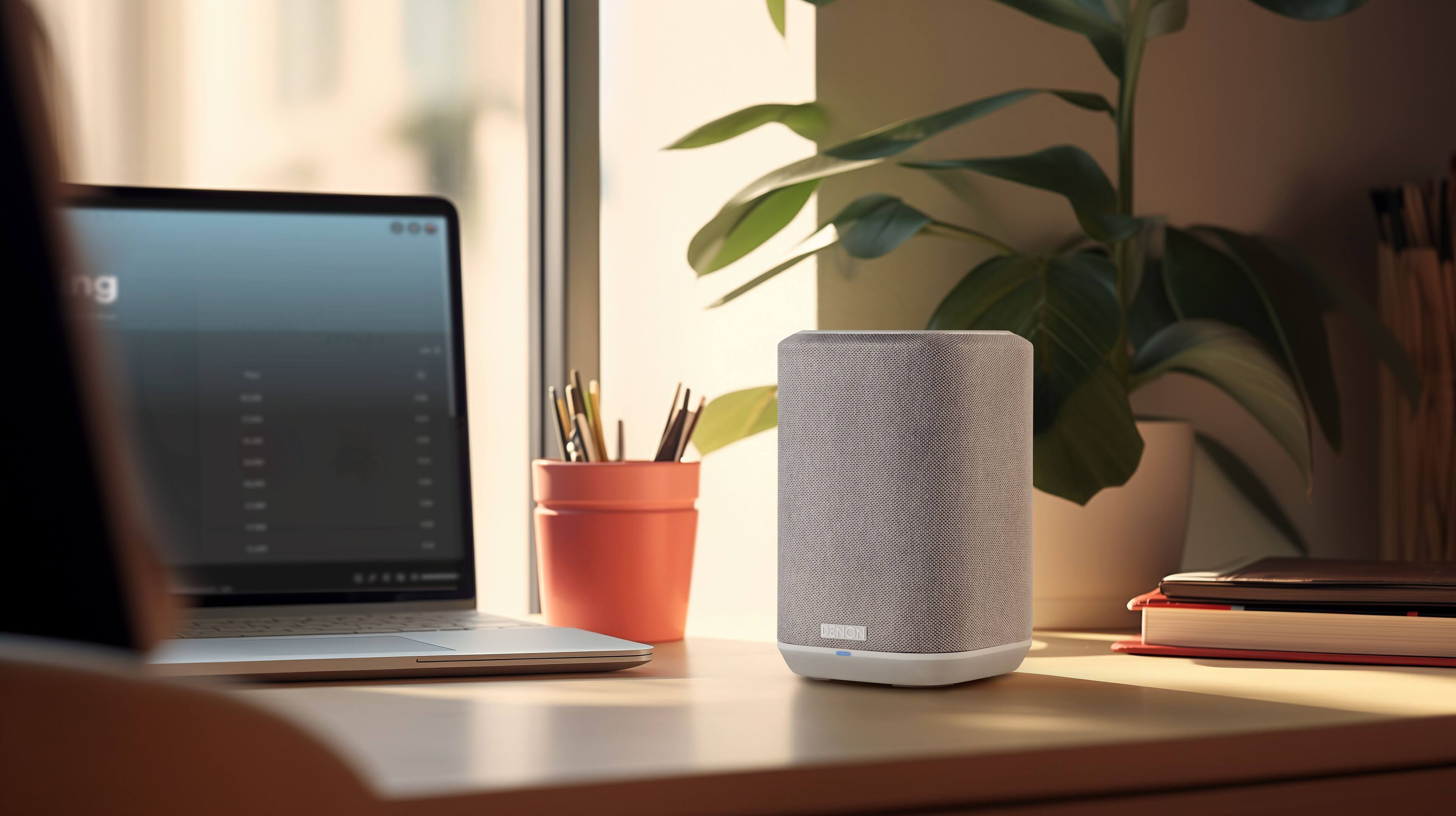 Alt View 14. Denon - Home 150NV Smart Wireless Capability Powered Speaker - White.