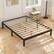 Alt View 2. Costway - Queen Size Wooden Platform Bed Frame 14" with Rubber Wood Legs Under-bed Storage - Brown.