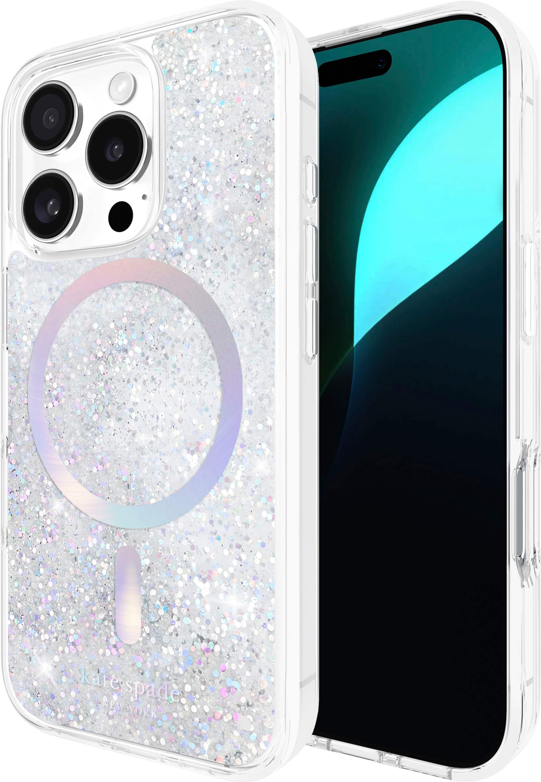 kate spade☆Liquid Glitter キラキラ iPhone 15 Pro ケース Liquid Glitter iPhone 15 Pro Case: Iridescent Case by Kate