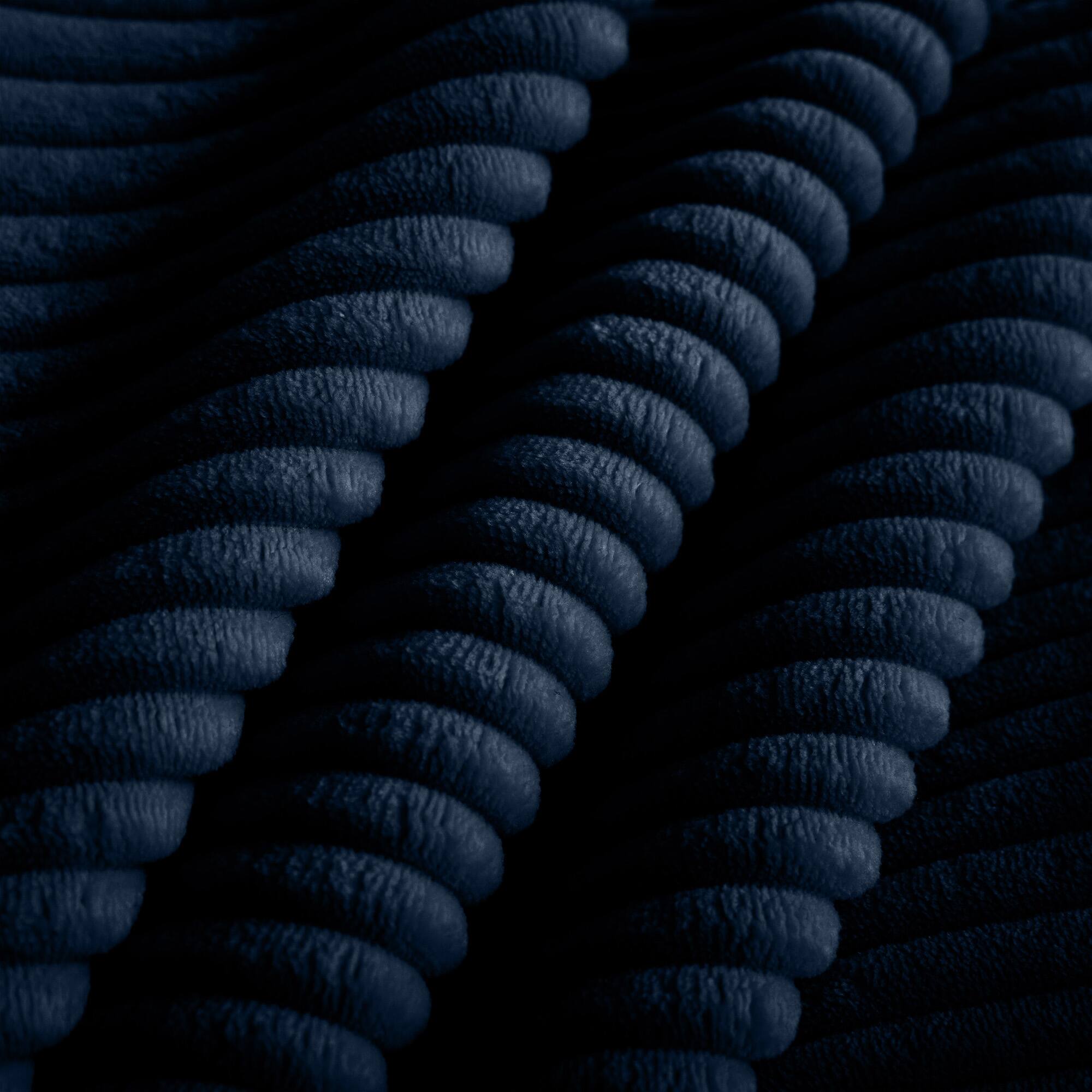 Alt View 1. APRILSOUL - Corduroy Fabric Ottomans Footrest 2 3 4 Seater Sofa Blue Corduroy - Blue.