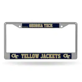 Rico Industries - Georgia Tech Yellow Jackets Chrome Metal License Plate Frame - Multi