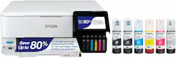 Epson - EcoTank Photo ET-8500 Wireless Color All-in-One Supertank Printer - White - Front_Zoom