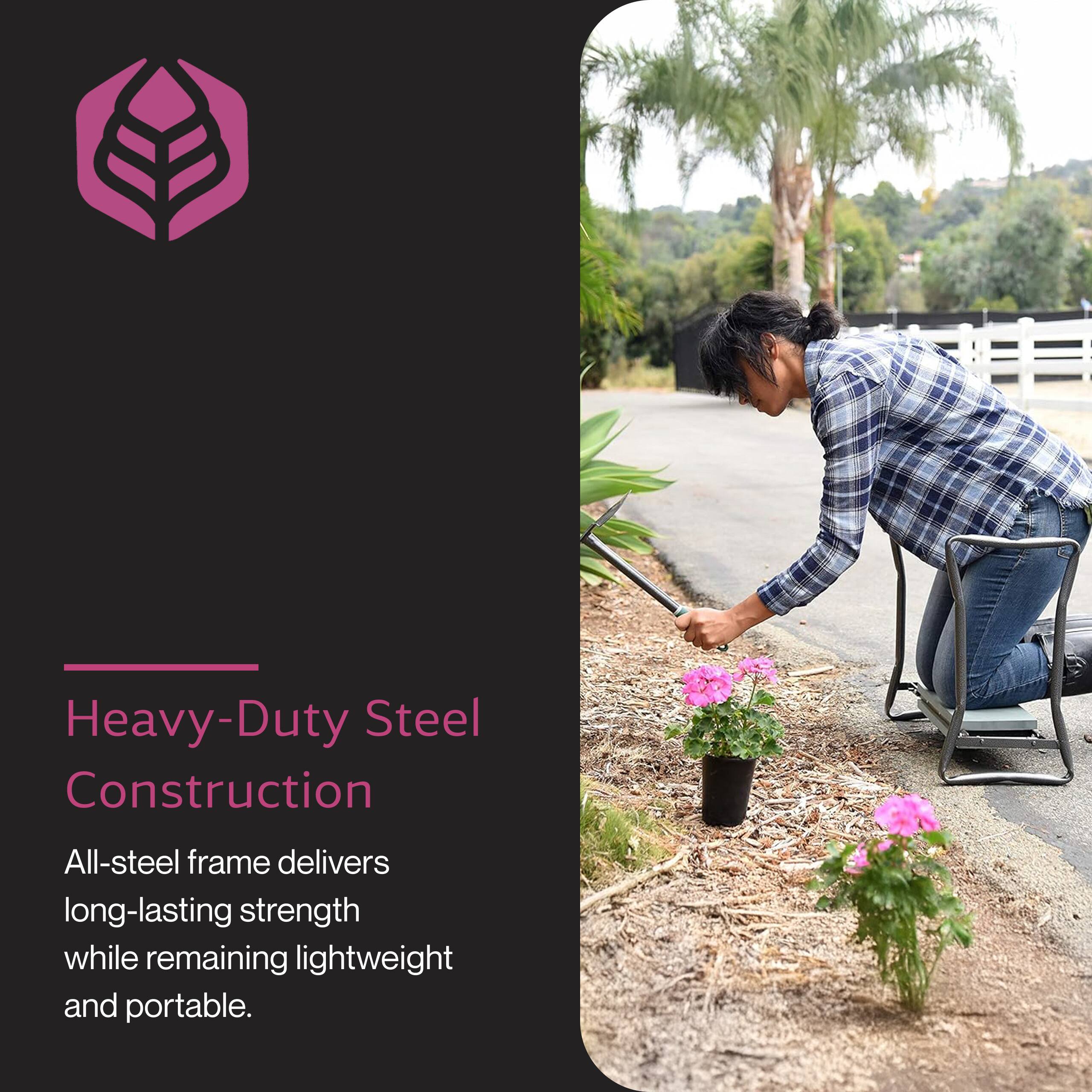 Heavy-Duty Steel Construction  
All-steel frame delivers long-lasting strength while remaining lightweight and portable.