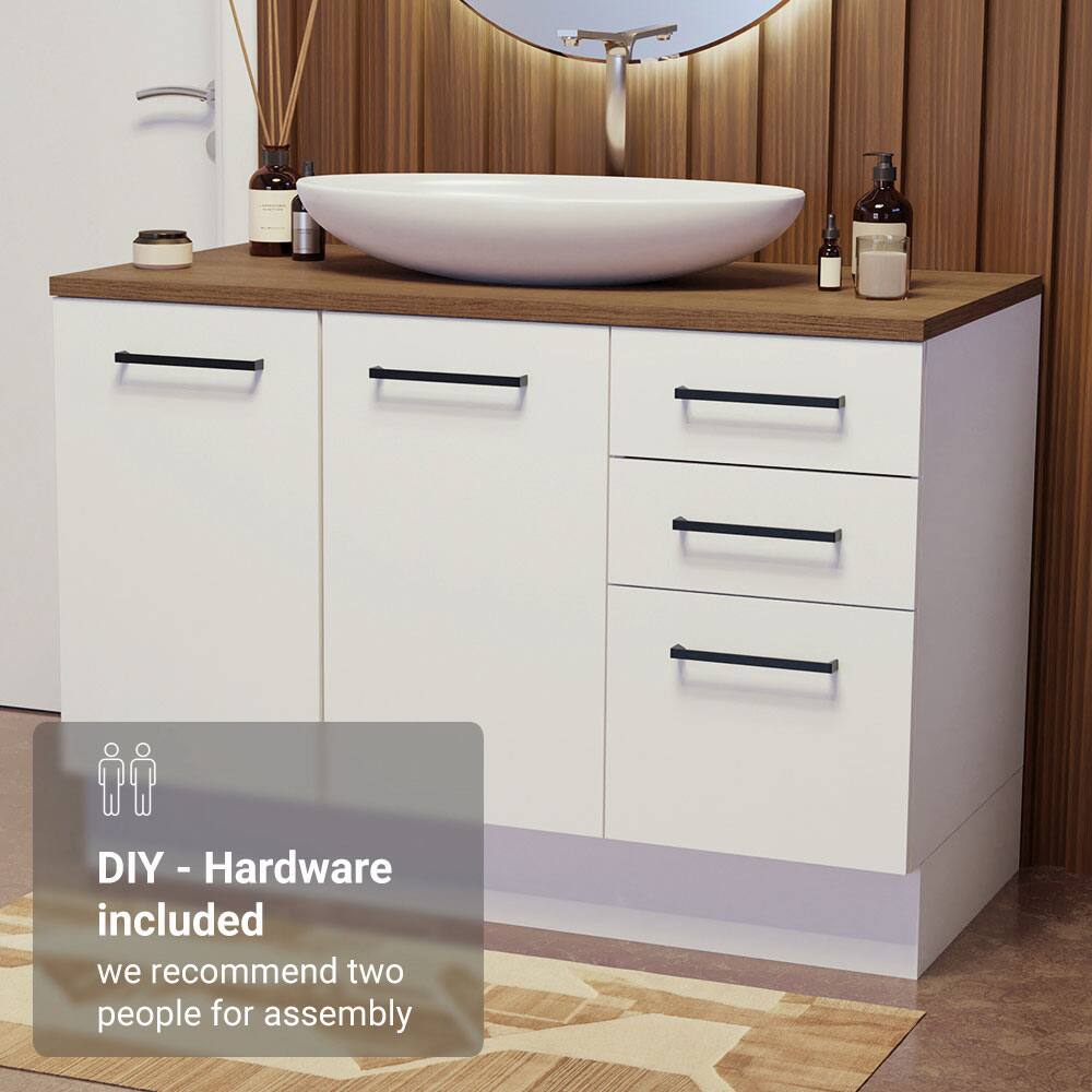 DIY - Hardware included  
we recommend two people for assembly