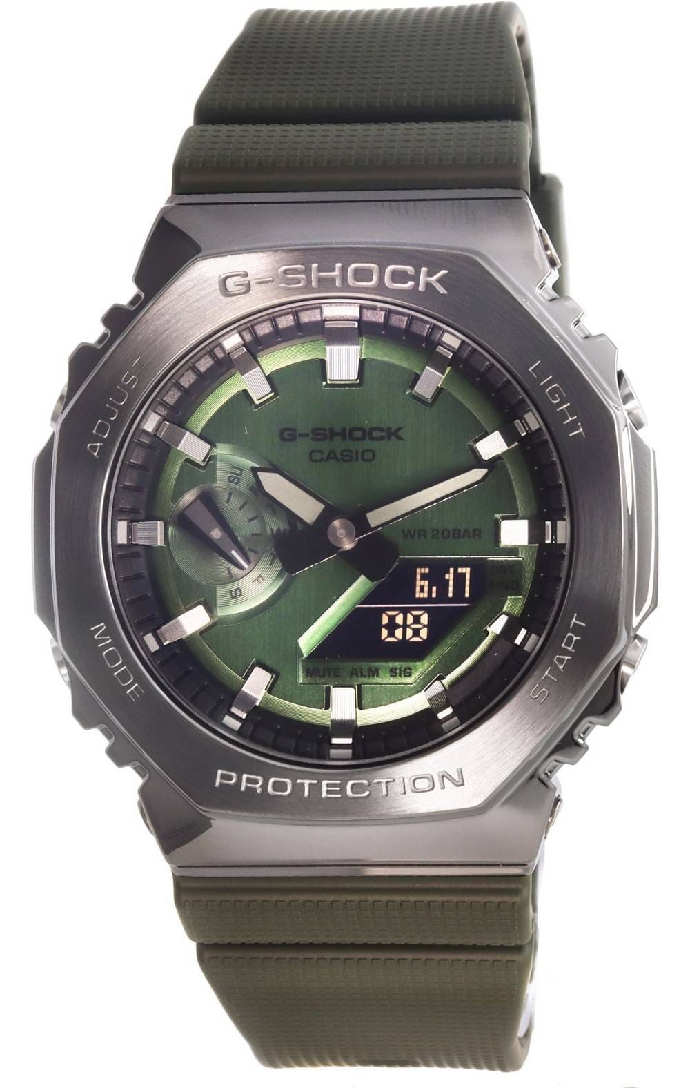 Casio - G-SHOCK Analog Digital Quartz Diver's GM-2100B-3A GM2100B-3 200M Men's Watch - Green