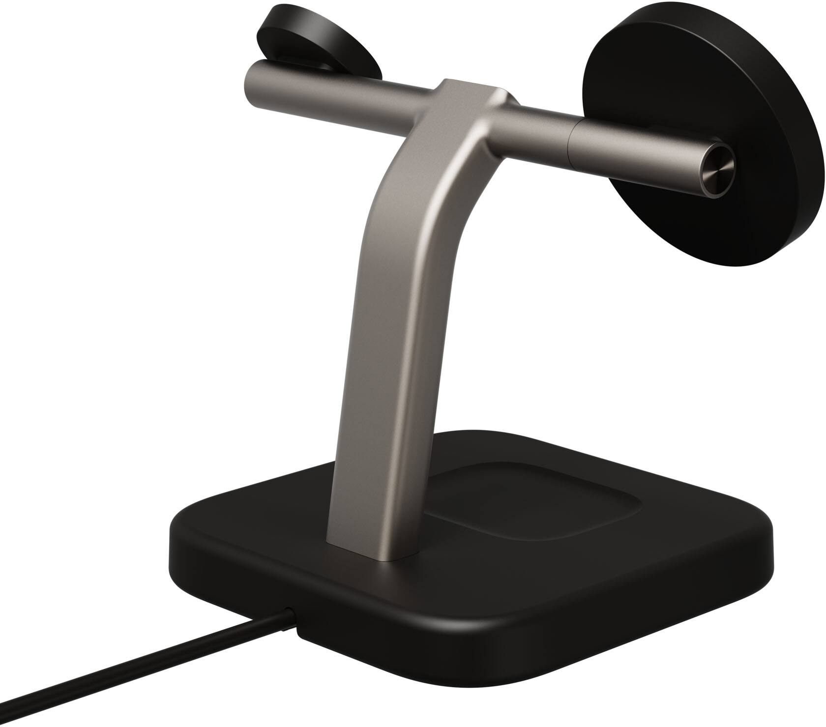 Alt View 4. mophie - Qi2 3-in-1 Charging stand Black - Black.