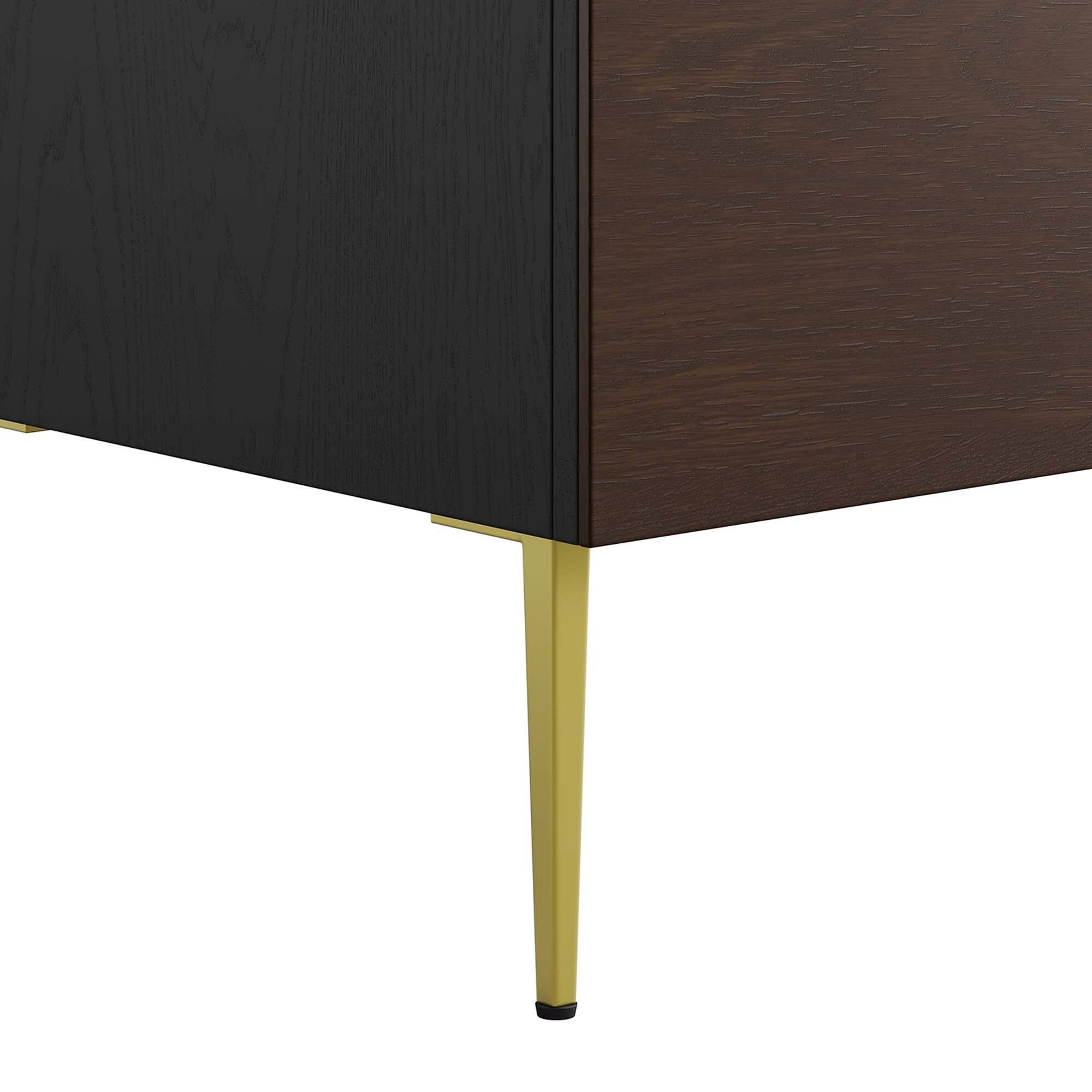 Alt View 5. Modway - Alchemist Bathroom Cabinet Basin Not Included by Modway - Black Gold.
