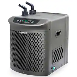 Active Aqua - AACH25HP 0.25 HP 396-925 GPH 120V Hydroponic Cooling Water Chiller - Black