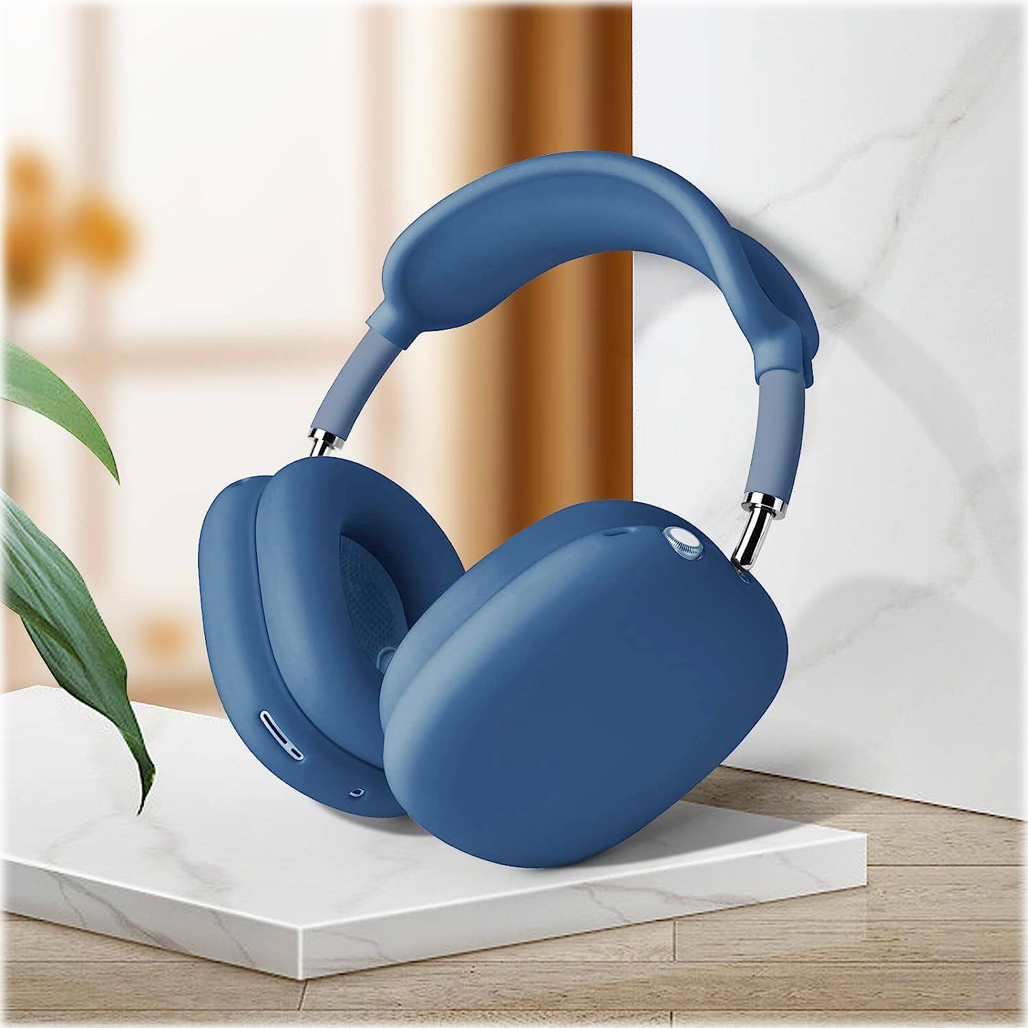 Alt View 16. SaharaCase - Silicone Combo Kit Case for Apple AirPods Max Headphones - Blue.