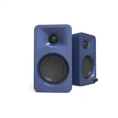 Front. Kanto - Kanto ORAMU 100W Powered Reference Desktop Computer Speakers with Bluetooth 5.0 and USB-C Input | Bi-Amplified | 100 H - Blue.