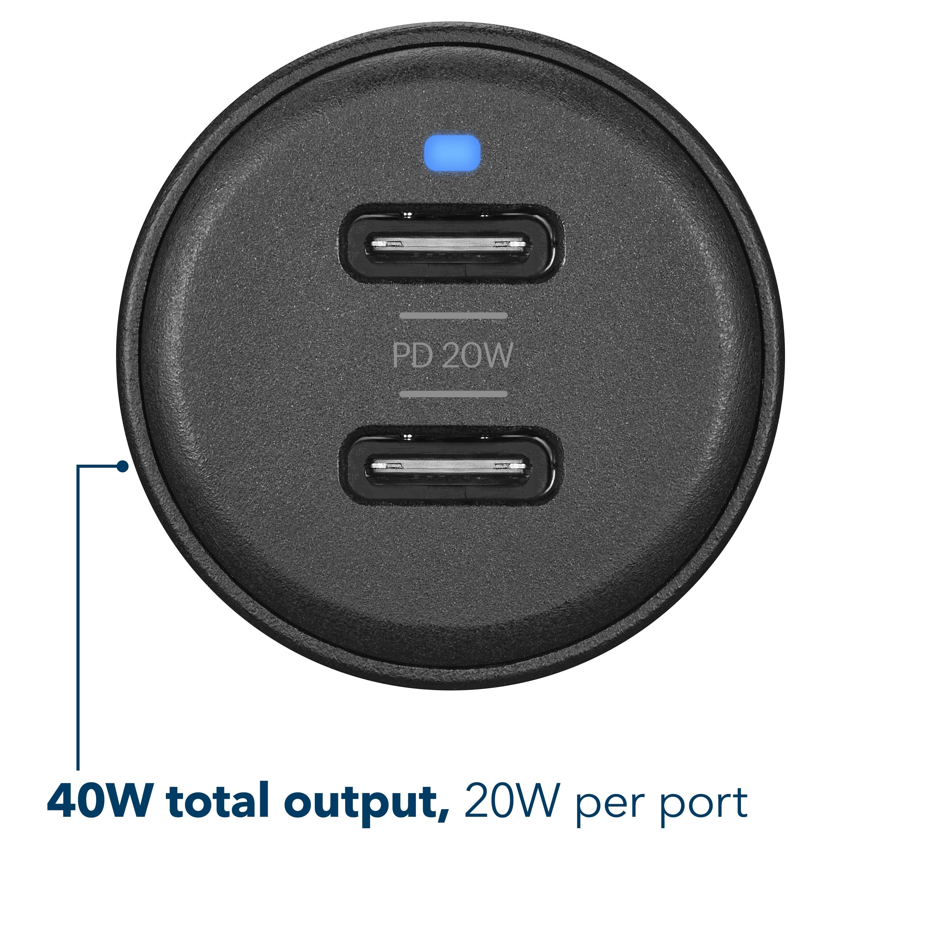 PD 20W 40W total output, 20W per port