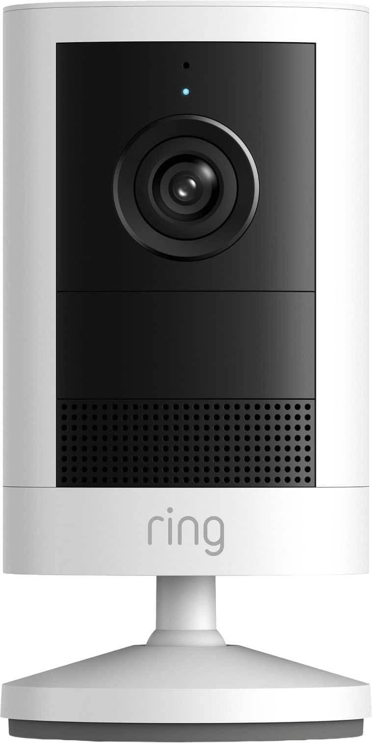 Ring - Outdoor Cam 2K, Battery - Wide-Angle Retinal 2K Video, 6x Enhanced Zoom, Night Vision - White
