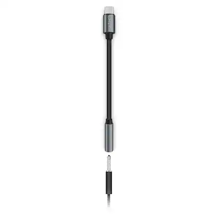 Front. Naztech - USB-C to 3.5mm Audio Adapter with Plug and Play Convenience.
