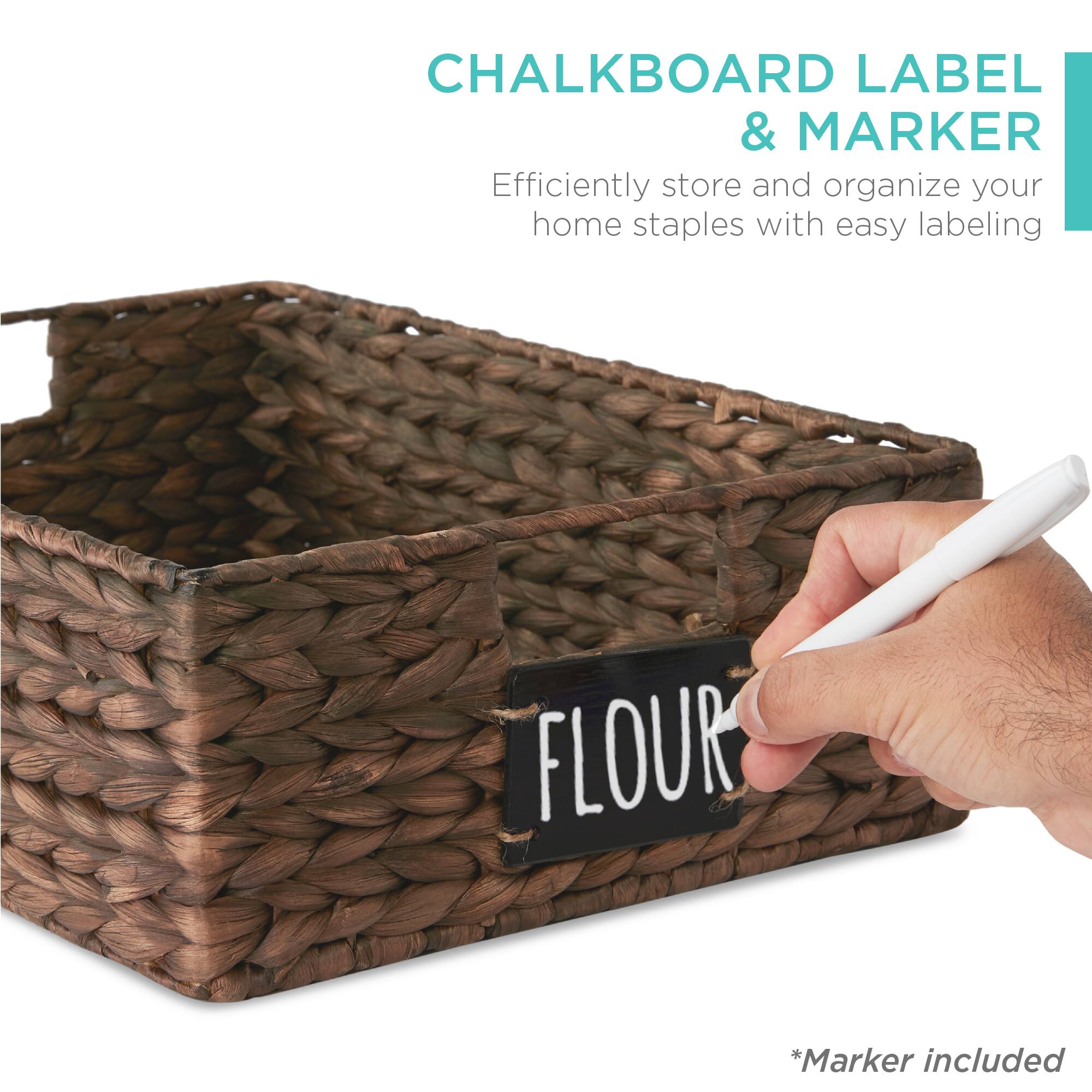 CHALKBOARD LABEL & MARKER

Efficiently store and organize your home staples with easy labeling

*Marker included