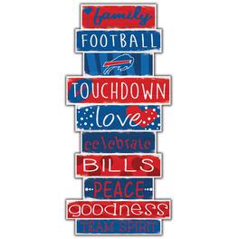 Fan Creations - Buffalo Bills 5'' x 24'' Celebrations Stack Sign - Multicolor
