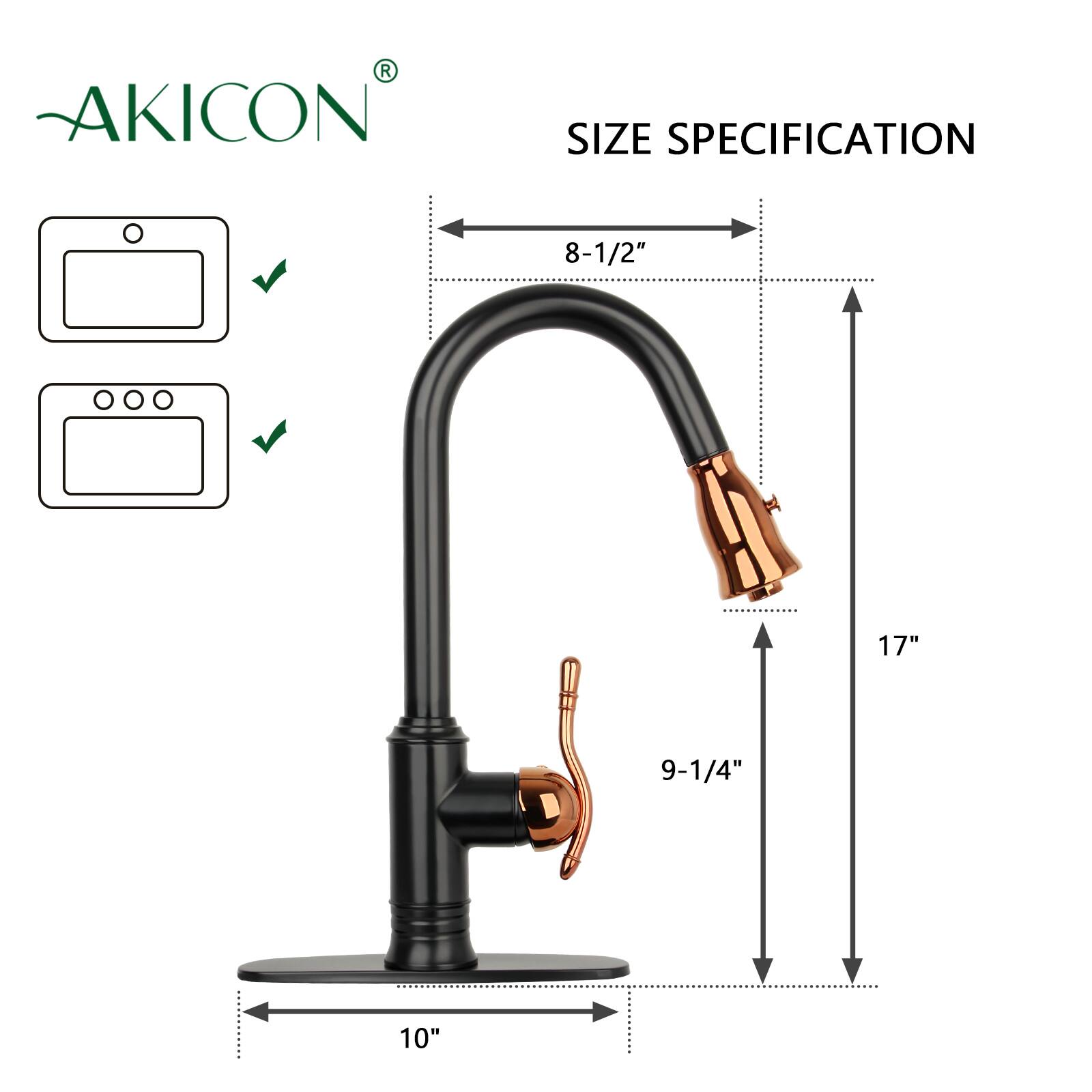 AKICON  
SIZE SPECIFICATION  
8-1/2"  
17"  
9-1/4"  
10"