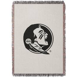 Chad & Jake - Florida State Seminoles Woven Blanket - White