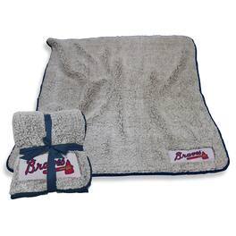 Logo Brands - Atlanta Braves 50" x 60" Frosty Fleece Team Blanket - Multicolor