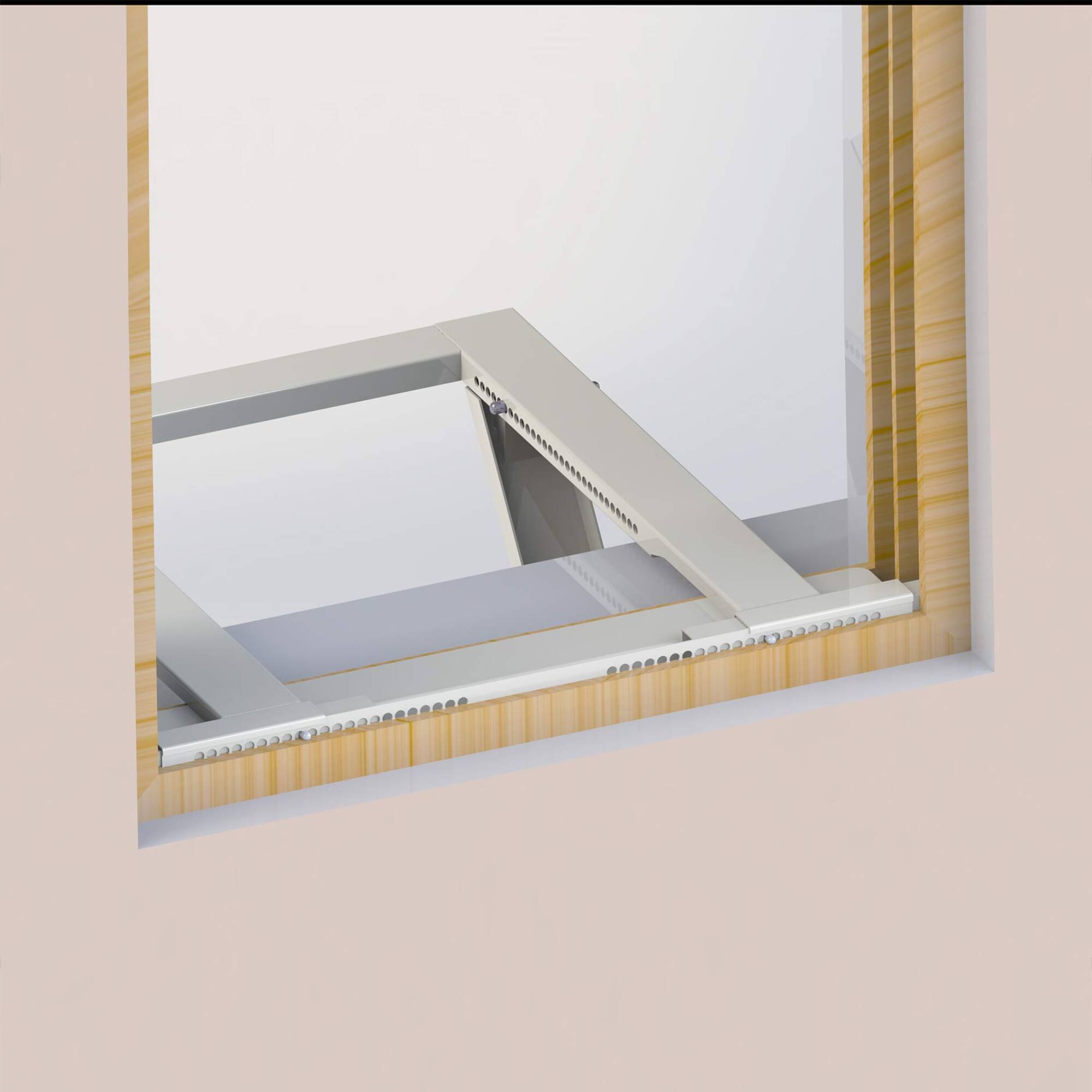 Alt View 7. Ivation - Air Conditioner Window Support Bracket, Universal Window AC Mount Holds Up to 200lbs - White.