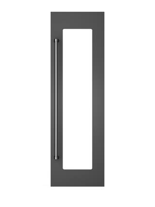 Front. Viking - 24"W. Door Panel for Viking Veil FDWCIC7240R Right Hinge Wine Models - Damascus Gray - Damascus Gray.