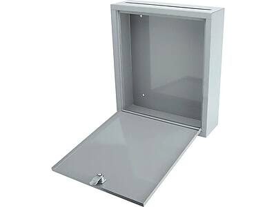 Alt View 2. Barska - Barska Steel Box Safe with Key Lock, 0.3 cu. ft. (CB12712) - Gray.