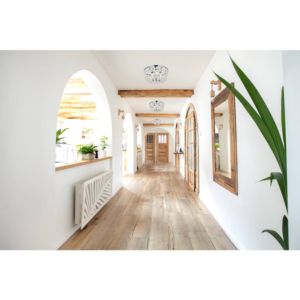 Left. Elegant Lighting - Cora 10 inch flush mount in chrome - Chrome.